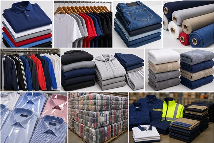 Ejemplos de textiles para importar
